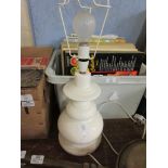 CERAMIC LAMP BASE, HEIGHT APPROX 31CM
