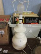 CERAMIC LAMP BASE, HEIGHT APPROX 31CM