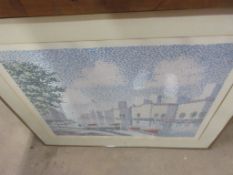 LARGE FRAMED IMPRESSIONIST PRINT, WIDTH APPROX 67CM