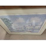 LARGE FRAMED IMPRESSIONIST PRINT, WIDTH APPROX 67CM