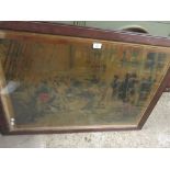 LARGE FRAMED PRINT “THE HERO OF TRAFALGAR” DEPICTING NELSON ON BOARD THE VICTORY OCTOBER 21ST