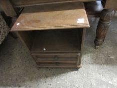 SMALL HI-FI OR BEDSIDE CABINET, WIDTH APPROX 51CM