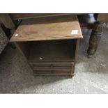SMALL HI-FI OR BEDSIDE CABINET, WIDTH APPROX 51CM
