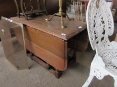 BARLEY TWIST DROP LEAF OCCASIONAL TABLE, WIDTH APPROX 91CM