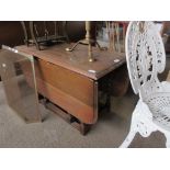 BARLEY TWIST DROP LEAF OCCASIONAL TABLE, WIDTH APPROX 91CM