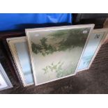 FOUR LARGE FRAMED PRINTS