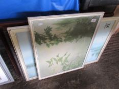 FOUR LARGE FRAMED PRINTS