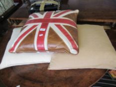 THREE VARIOUS CUSHIONS