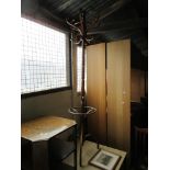 TURNED AND BENTWOOD HAT STAND