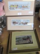 COLLECTION OF COACHING AND RAILWAY INTEREST FRAMED CASH’S WOVEN PICTURES