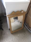 MODERN PINE FRAMED BATHROOM MIRROR