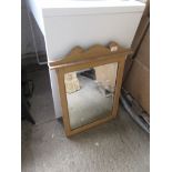 MODERN PINE FRAMED BATHROOM MIRROR