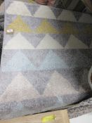 Well Woven Mystic Grey/Blue/Yellow Rug, RRP £48.99 Rug Size: Rectangle 120 x 160cm