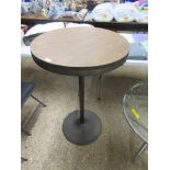 Brayden Studio Glenn Adjustable Pub Table, RRP £169.99 Wood Colour: Brown, Metal Colour: Antique