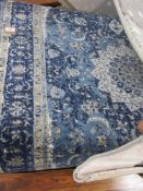 Blue Elephant Kyler Power Loom Blue Rug, RRP £79.99 Rug Size: Runner 20 x 170cm