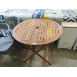 Sol 72 Outdoor Rukunayake Folding Wooden Dining Table, RRP £187.99