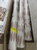 East Urban Home Walmer Lucia Floral 10m x 52cm Matte Wallpaper Roll, RRP £27.99 Colour: Beige