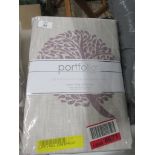 Brambly Cottage Baver 200 TC Duvet Cover Set, RRP £50.99 Colour: White/Violet, Size: Super King -