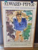 Exhibtion poster for Edward Piper drawings and watercolours 26th November - 13th December 1987. 51cm