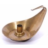 Christopher Dresser for Richard Perry brass chamber stick (as noted in Christopher Dresser by