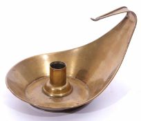 Christopher Dresser for Richard Perry brass chamber stick (as noted in Christopher Dresser by