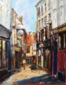 •Gena Ivanov (contemporary), Norwich street scene, oil on canvas, signed and dated 2004 lower right,
