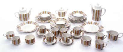 Quantity of Midwinter table ware (designed by the Marquis of Queensberry) with an amber and beige