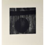 •Jennifer Dickson, CM, RA (born 1936), "Moon in equilibrium", black and white etching and