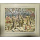 John Mccutcheon (1910-1995), Landscapes with figures, two oils on board, both signed,