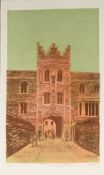 •Robert Tavener (1920-2004), "Jesus College Gateway (Cambridge Series)", screen print, signed, dated