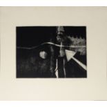 •Jennifer Dickson, CM, RA (born 1936), "Overture", black and white etching and aquatint, signed,