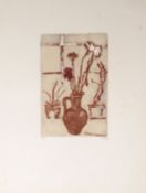 •Margaret Kroch Frishman (1897-1972), Still Life, coloured etching, initialled, dated 65 and