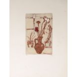 •Margaret Kroch Frishman (1897-1972), Still Life, coloured etching, initialled, dated 65 and