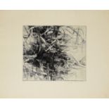 •Agathe Sorel (born 1935), "Fumee", black and white etching, signed, dated 1961, numbered 1/50 and