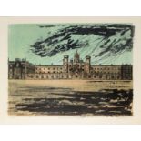 •Robert Tavener (1920-2004), "New Court, St John's College (Cambridge Series)", screen print,