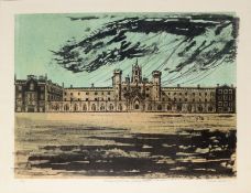 •Robert Tavener (1920-2004), "New Court, St John's College (Cambridge Series)", screen print,