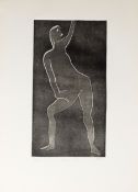 •Modern British School (20th century), "Movement II", etching and aquatint, indistinctly signed