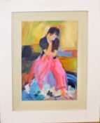 •AR Mary Maccarthy (Contemporary), Seated figure, oil on board, initialled and dated 03 lower left