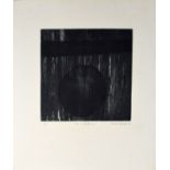 •Jennifer Dickson, CM, RA (born 1936), "Moon in equilibrium", black and white etching and