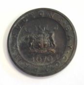 Commemorative medal of Hudson Bay Company 1670-1970