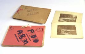 Two personal WWII photograph albums belonging to servicemen as ground crew in the RAF 1940-1946