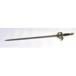 20th century Spanish sword/rapier manufactured by Toledo (guard/hilt broken), overall length 73cm
