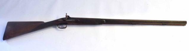 19th century percussion muzzle loading fowling/sporting gun, no proof markings/manufacturer markings