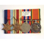 African WWII campaign medal group consisting of 1939-45 Star, Africa Star, 1939-45 medal and African
