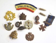 Small quantity of 19th and 20th century cap badges to include Australian Commonwealth military force