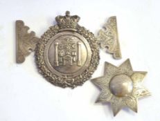 Victorian Masonic silver hallmarked belt buckle inscribed "Presented by Loyal United Friends Special