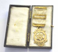 Cased Victorian Masonic jewel made by George Kelling & Son