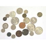 Small quantity of 19th/20th century British and American coins