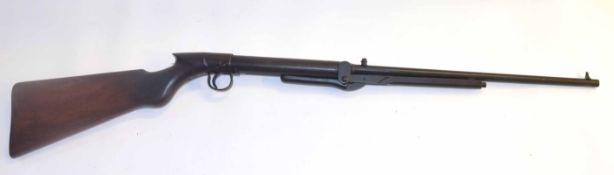 20th century vintage .177 air rifle, maker's name legible, made in Salisbury, England, overall