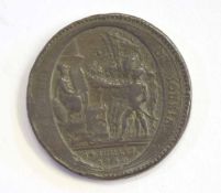 18th century French medallion for "The Festival of the Federation Bastille" dated 1792